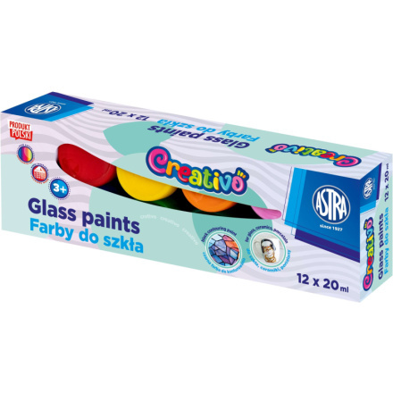ASTRA CREATIVO barvy na sklo 12×20 ml