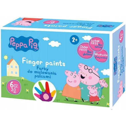 Prstové barvy ASTRA PRASÁTKO PEPPA 6×20 ml