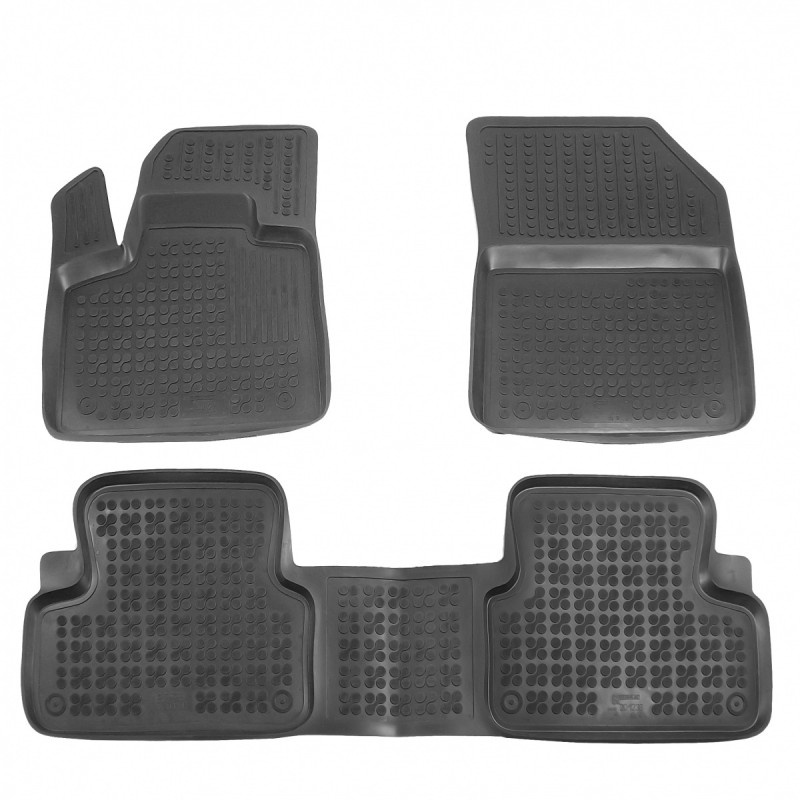 Gumové autokoberce Citroen DS7 Crossback 2018- (s tunelem)