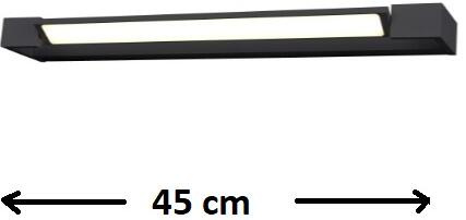 AZzardo Nástěnné LED svítidlo DALI 45, d. 45 cm Barva: Černá, 4000K