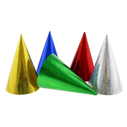 Párty čepice Holo Mix 5 ks