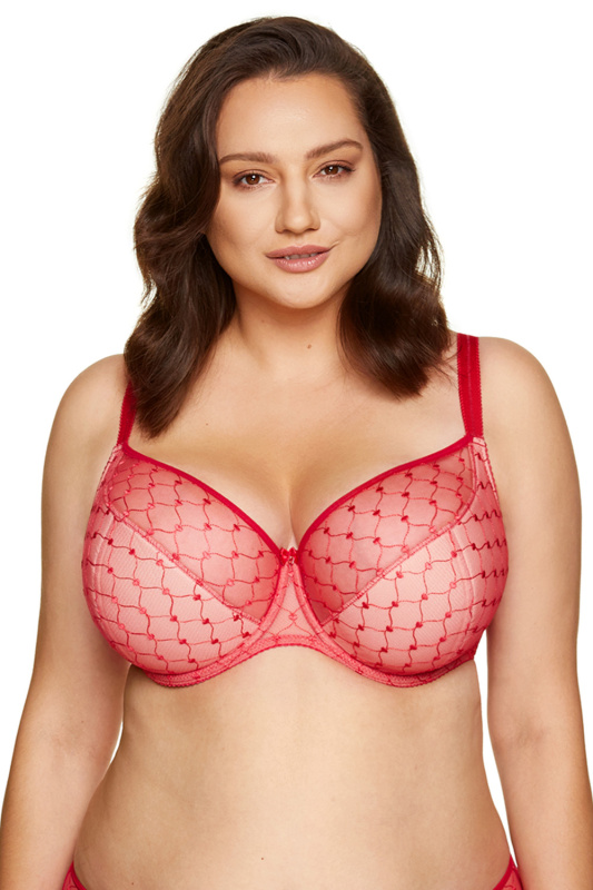 Podprsenka Gorteks Euphoria/B3 Barva: Červená, Velikost: 65G