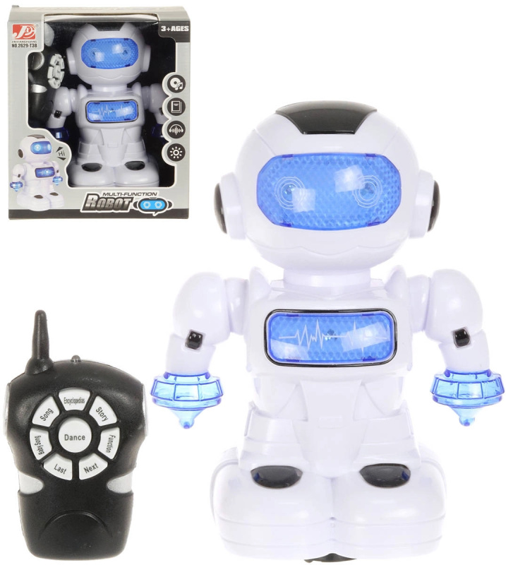 RC robot na dálkové ovládání 22 cm se světlem a zvukem
