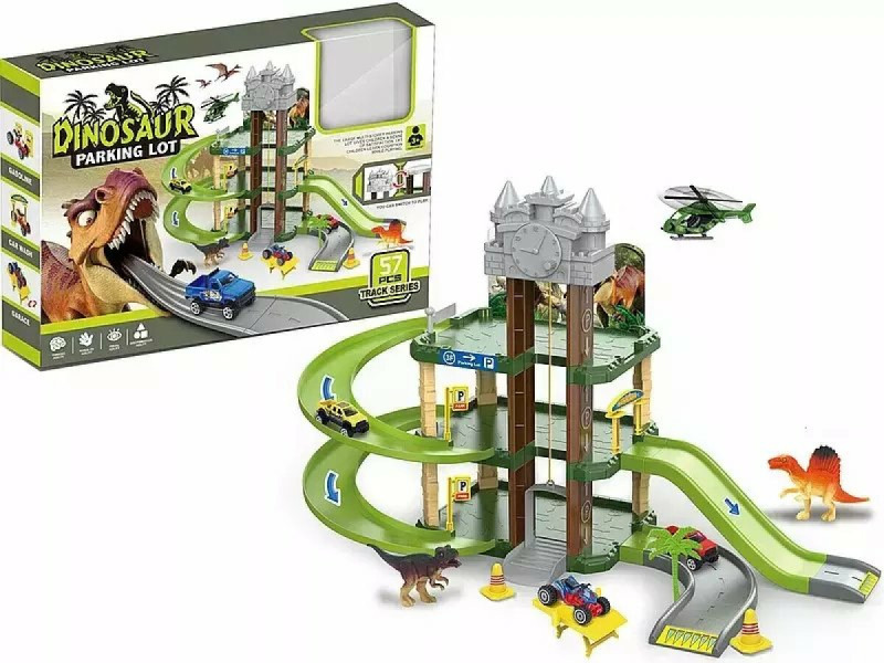 Vícepodlažní parkoviště s dinosaury (57 dílů)