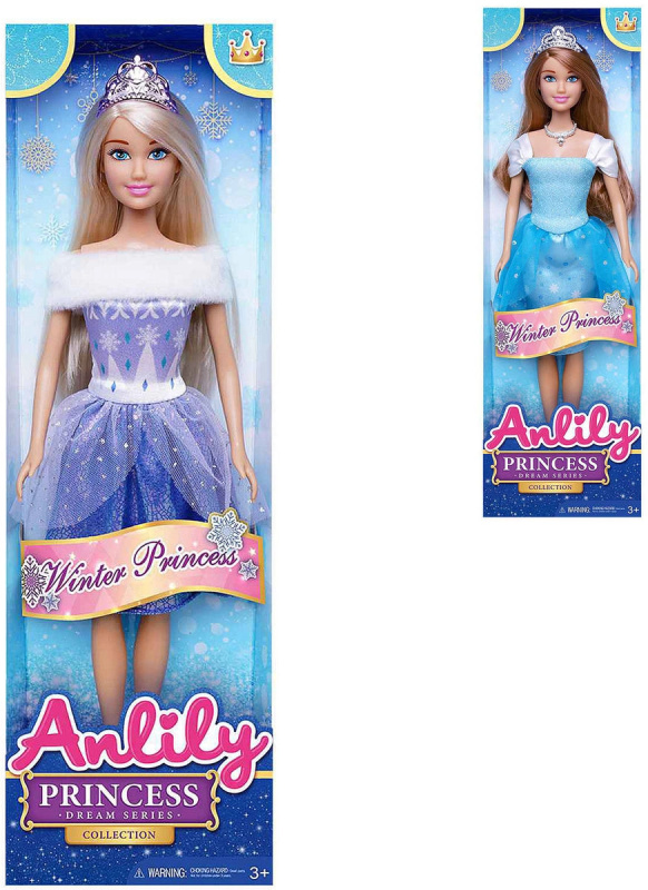 Adar Anlily winter princess panenka 29 cm (2 varianty) - 1 kus