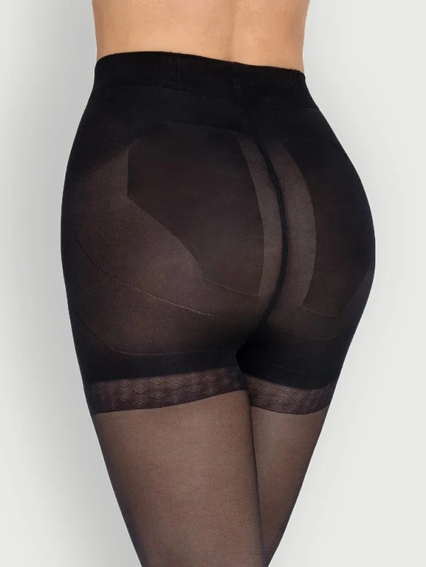 Dámské punčochové kalhoty Mona Push-Up 40 den fumo/odc.šedá 2-S