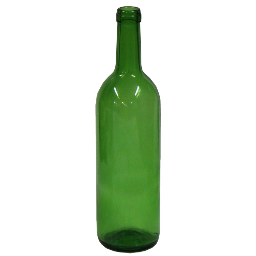 Skleněná láhev na víno 750 ml zelená