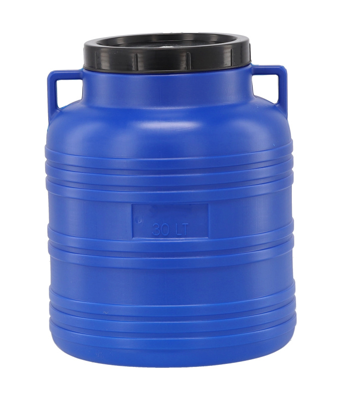 Plastová bečka 30 l s víkem a úchyty pro fermentaci a skladování potravin