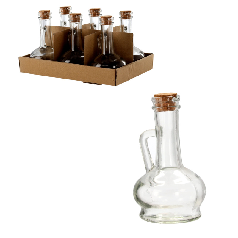 Skleněná láhev s korkem a uchem 150 ml