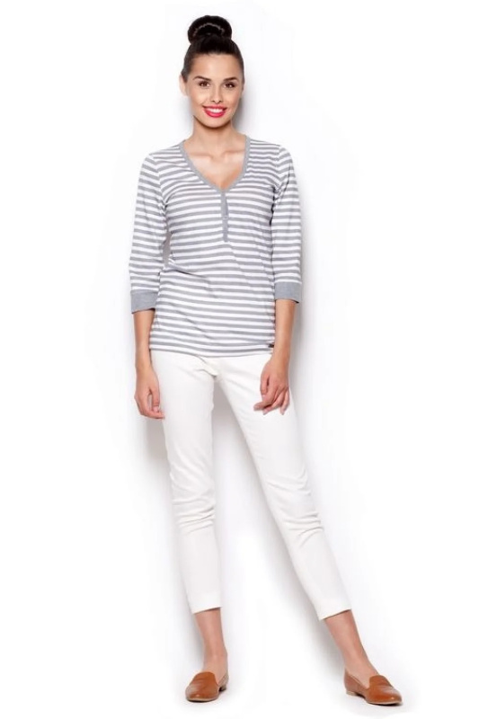 Dámské tričko M289 grey - FIGL šedá S