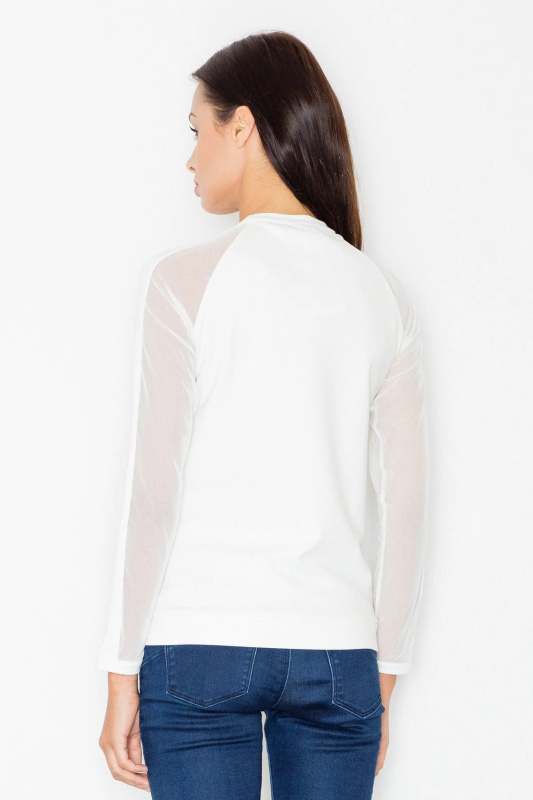 Dámská halenka M467 smetanová - Figl  42/XL