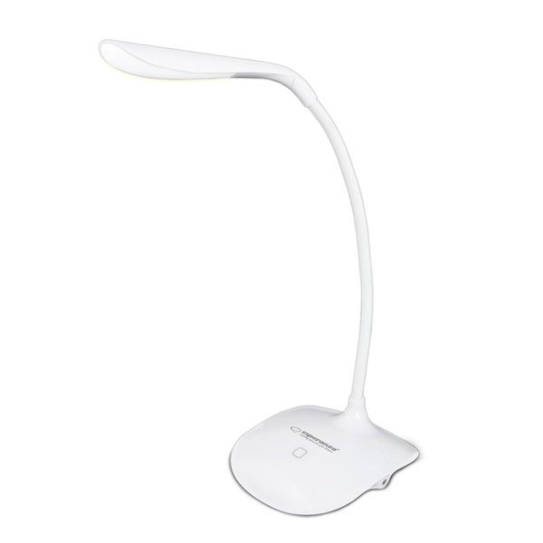 Stmívatelná LED stolní lampička, 3W, studené světlo, bílá