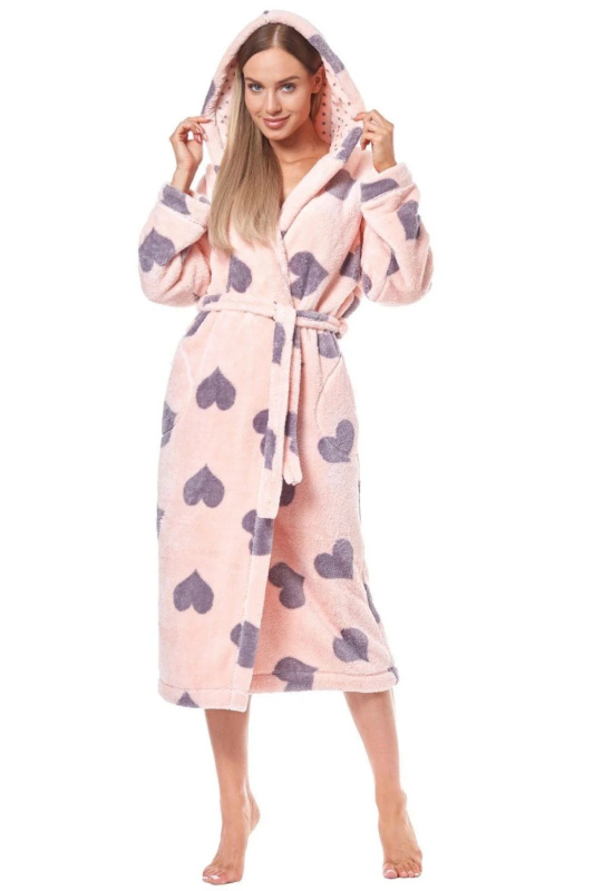 Dámský župan Kola long pink - L&L růžová L