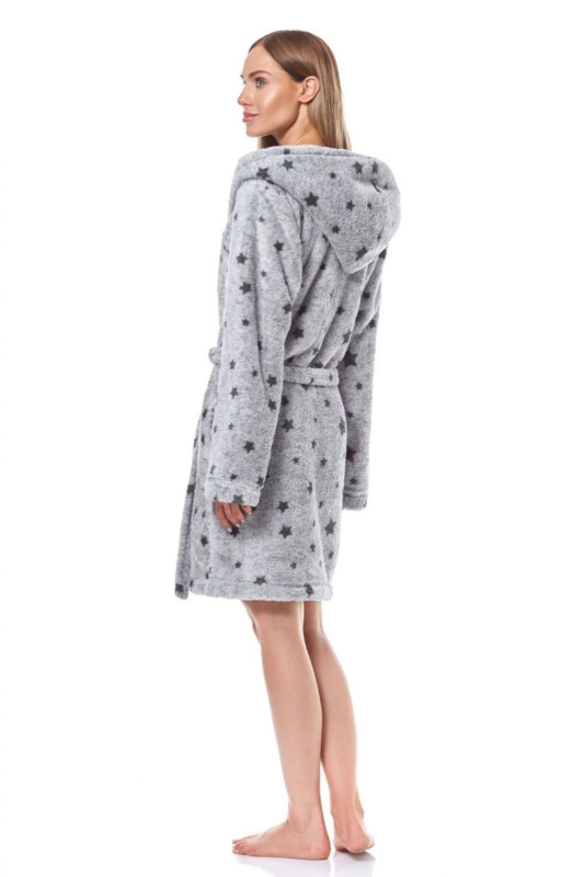 Dámský župan 9135 melange - L&L melanž 171/XL