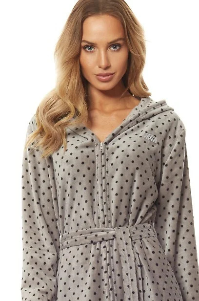 Župan L&L 9156 ZPPR dámský dlouhý S-2XL fialovo-růžová XL-171/106/114