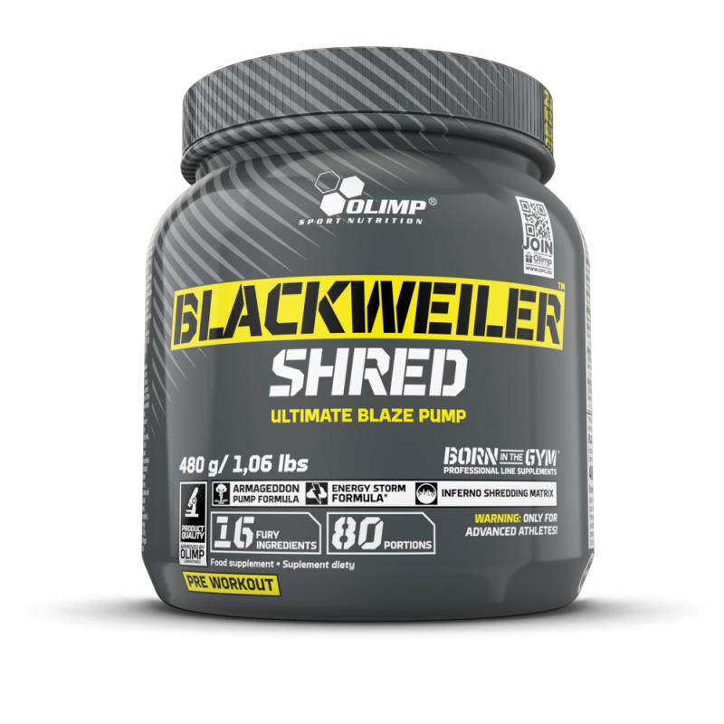OLIMP Blackweiler shred předtréninková směs exotic Orange 480 g