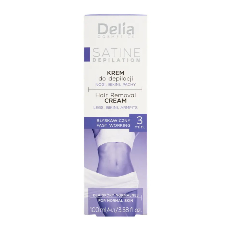 Delia Cosmetics Satine Depilation 3 min Fast Working depilační krém 100 ml