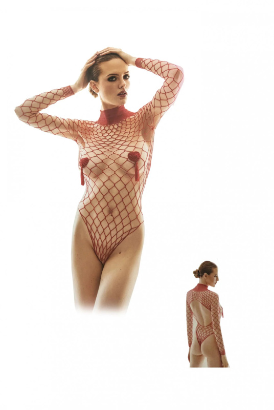 Žhavé body Forca red - Anais červená S/M