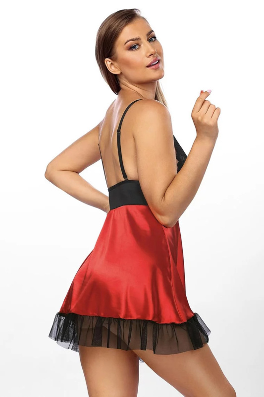 Svůdná košilka Lisbeth - Anais červená L/XL