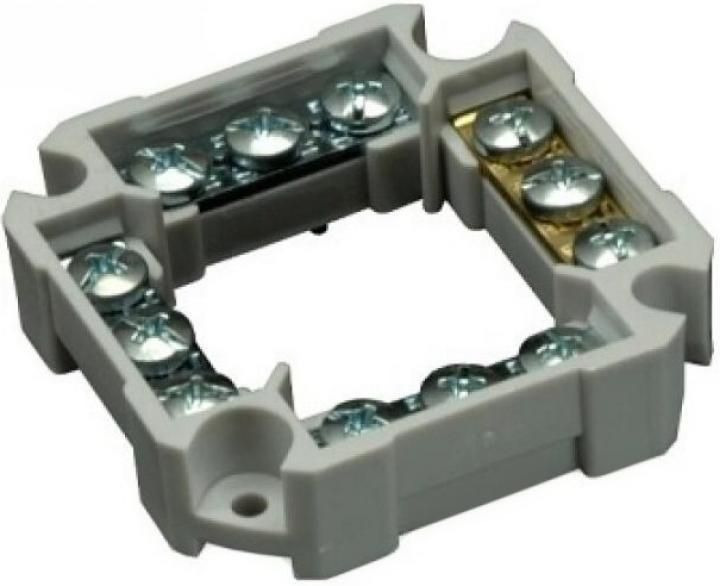 Alfex Kabelová svorkovnice 6303-13, 400 V, 4 mm2, šedá, 60 x 60 x 30 mm