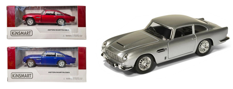 Aston Martin kovový model 1:38 s pohonem Pull Back