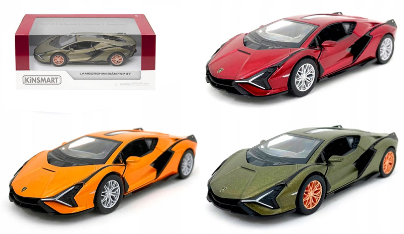 Lamborghini kovový model 1:40 s natahovacím pohonem Pull Back