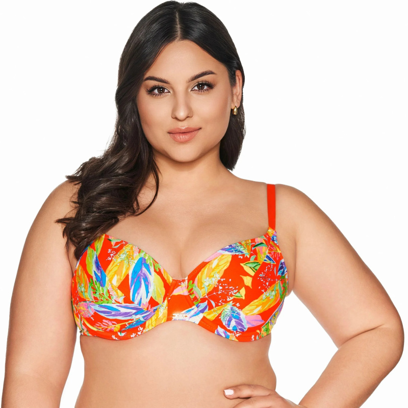 Horní díl plavek 227 orange plus - AVA oranžová 90/G