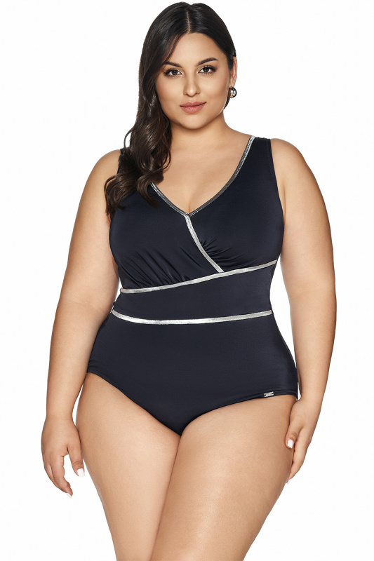 Jednodílné plavky Ava SKJ-62 Maxi Barva: Černá, Velikost: 95E