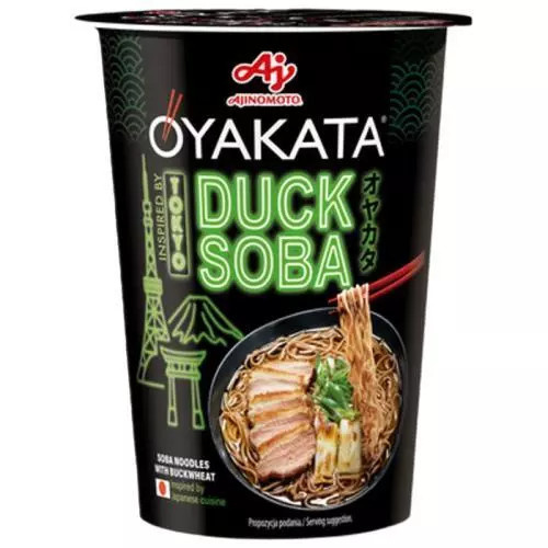 Oyakata instantní nudle s kachní příchutí soba kelímek 70g