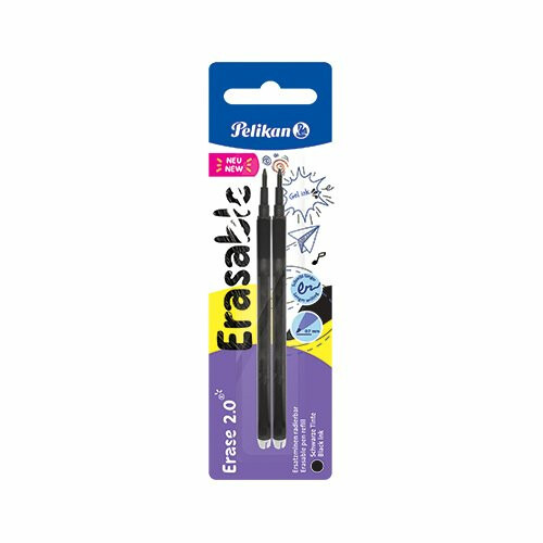 Pelikan Náplň do gumovacího pera erase 2.0, černá, 2 ks na blistru