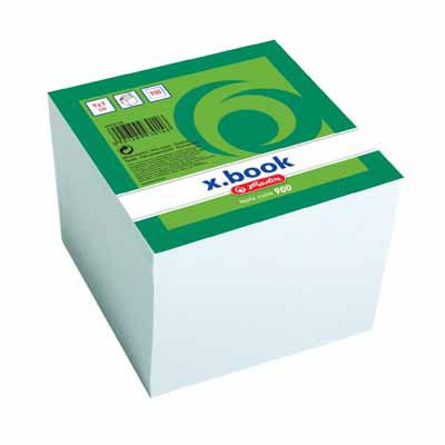 Špalíček lepený Herlitz x.book 9 x 9 x 9 cm - bílý