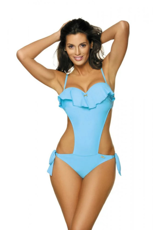 Dámské plavky monokiny Carmen M-468 - Marko vínová 2XL