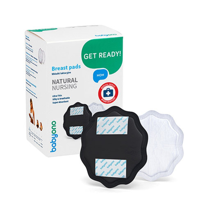 prsní vložky BabyOno černé 24 ks