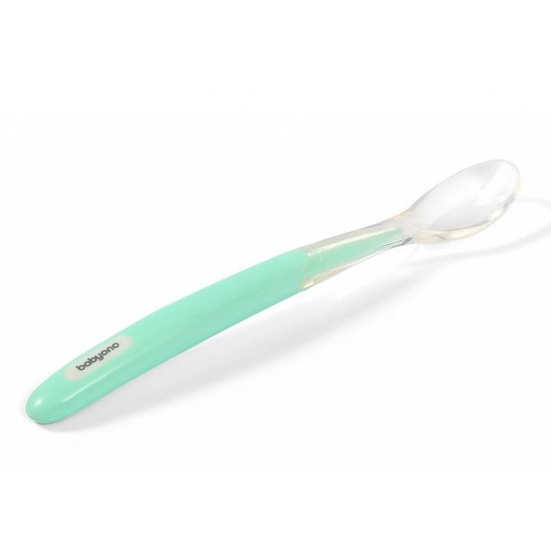 BabyOno Be Active Soft Spoon lžička Mint 6 m+ 1 ks