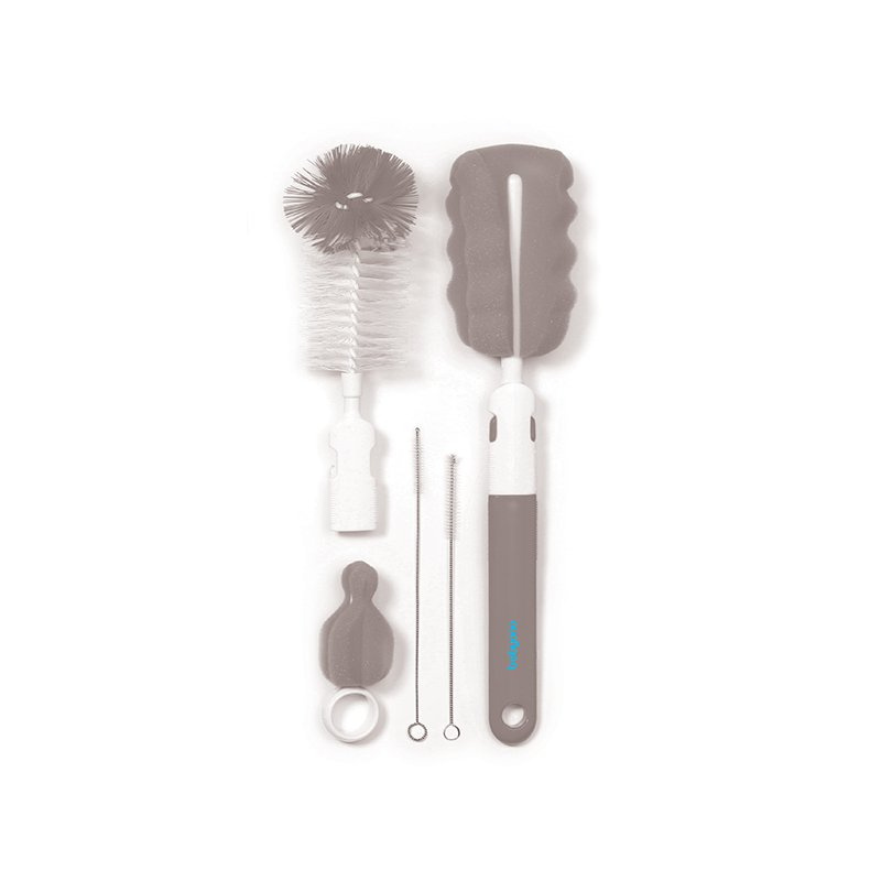 BabyOno Brush Set kartáč na čištění láhví a saviček Grey 1 ks
