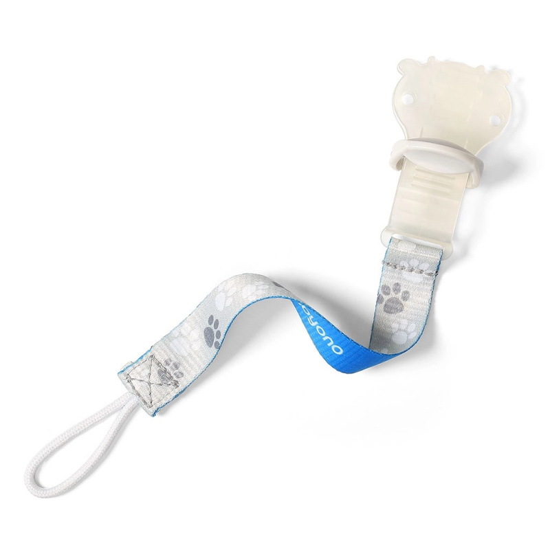 BabyOno Pacifier Holder klip na dudlík pro děti od narození Blue 1 ks