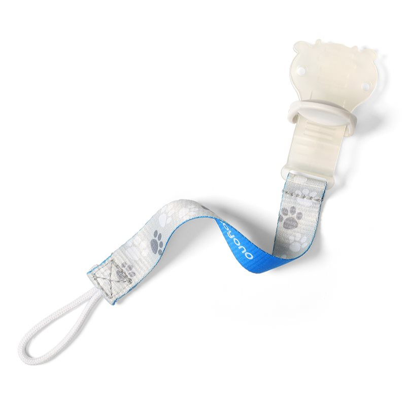 BabyOno Pacifier Holder klip na dudlík pro děti od narození Blue 1 ks