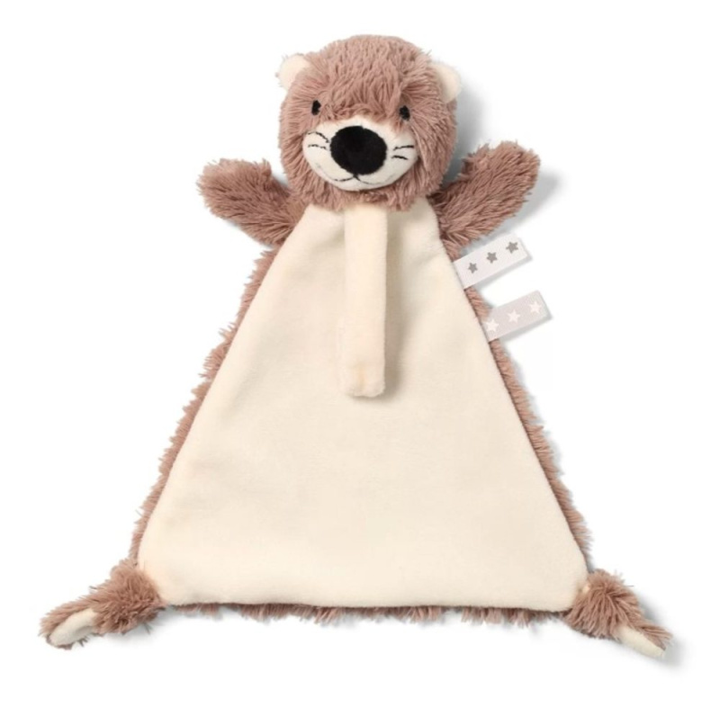 BabyOno Toy mazlicí dečka s klipem Otter Maggie 1 ks