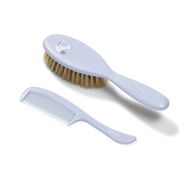 BabyOno Take Care Hairbrush and Comb III sada pro děti od narození Blue