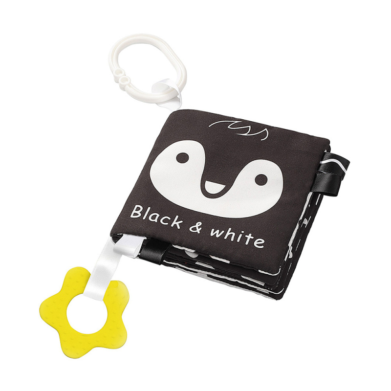 BabyOno Have Fun Black&White kontrastní edukativní knížka 1 ks