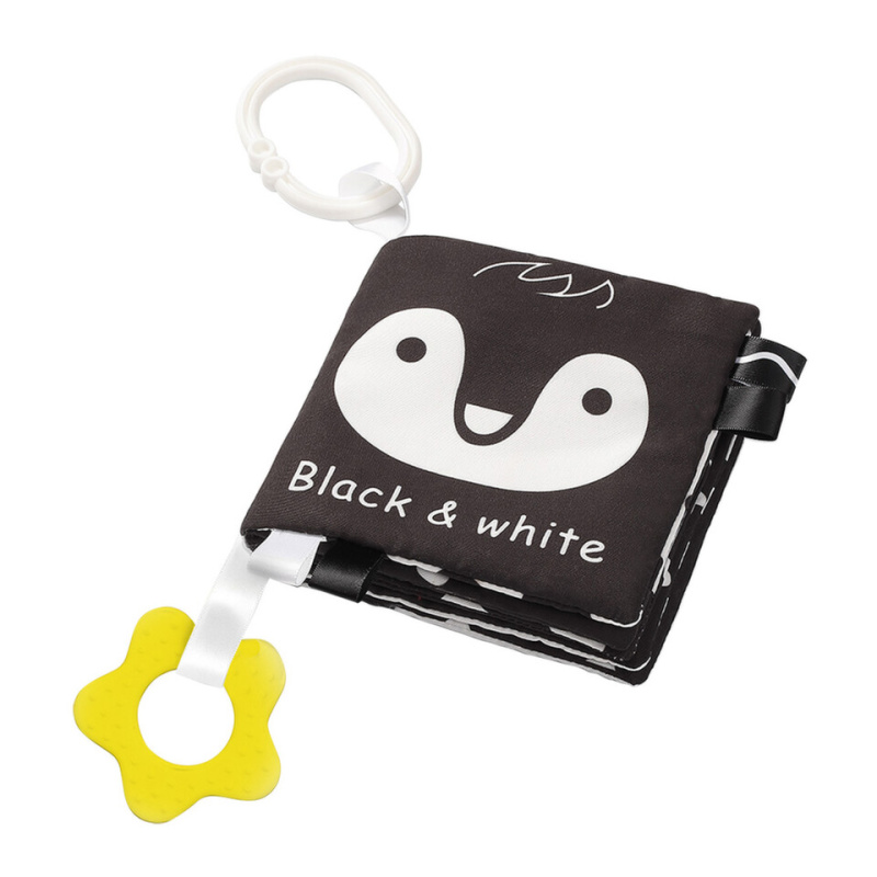 BabyOno Have Fun Black&White kontrastní edukativní knížka 1 ks