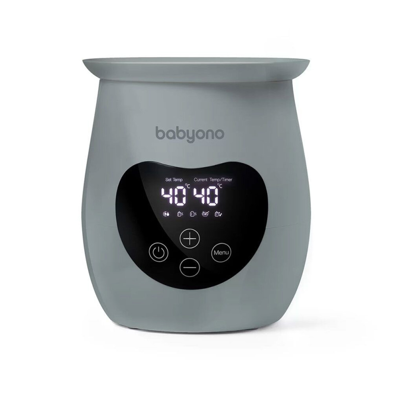 BabyOno Get Ready Electronic Bottle Warmer and Steriliser multifunkční ohřívač kojeneckých lahví Grey 1 ks