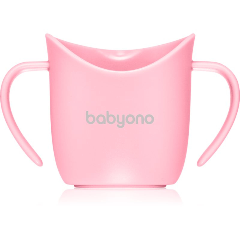 BabyOno Ergonomický tréninkový hrnek 120 ml růžový