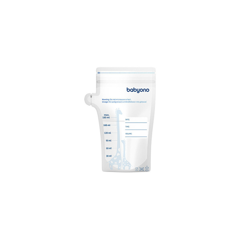 BABYONO Sáčky na mateřské mléko 180 ml 30 ks