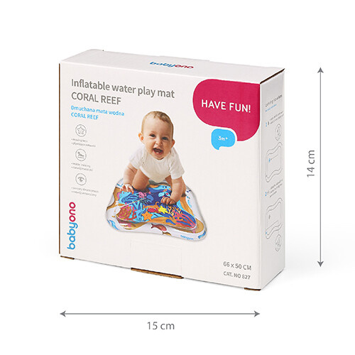 BabyOno Podložka vodní na hraní 66x50 cm, 3m+