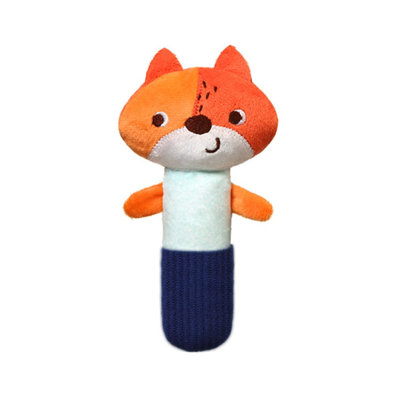 BABYONO Hračka pískací Zaječice Sunday 3m+ - BABYONO Hračka pískací Liška Monday 3m+