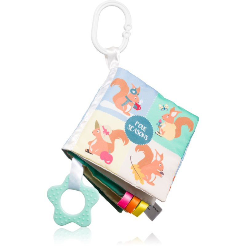 BabyOno Have Fun Sensory Book kontrastní edukativní knížka s kousátkem Seasons 1 ks