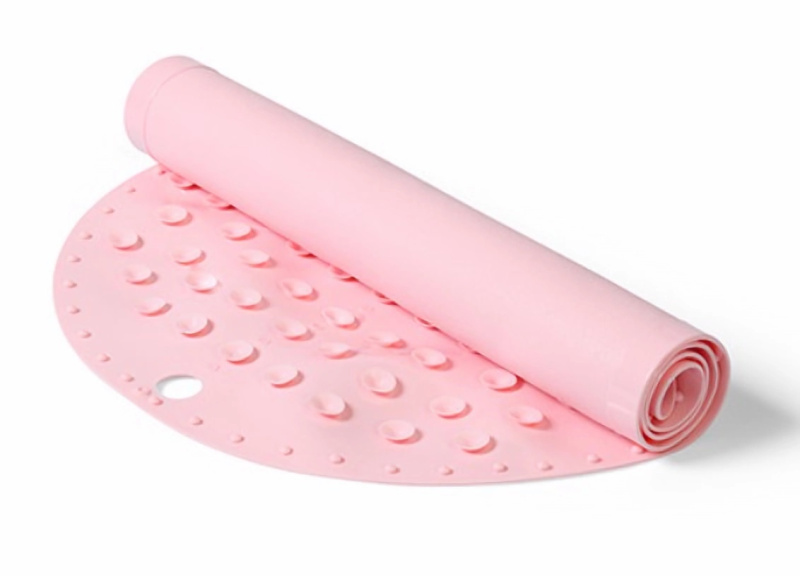 BabyOno protiskluzová podložka do vany 70x35 cm - růžová