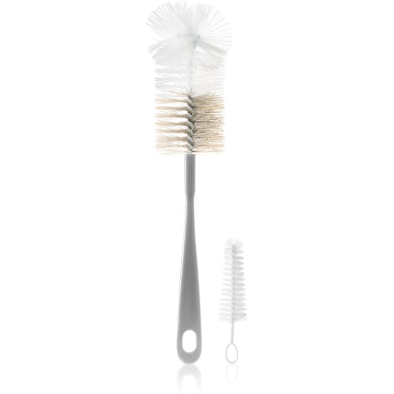 BabyOno Bottle Brush Bottle Brush kartáč na čištění láhví a saviček Grey 2 ks