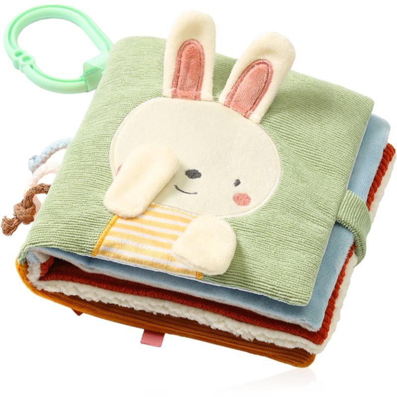 BabyOno Reversible Sensory Cloth Book 0m+ kontrastní edukativní knížka Nature 1 ks